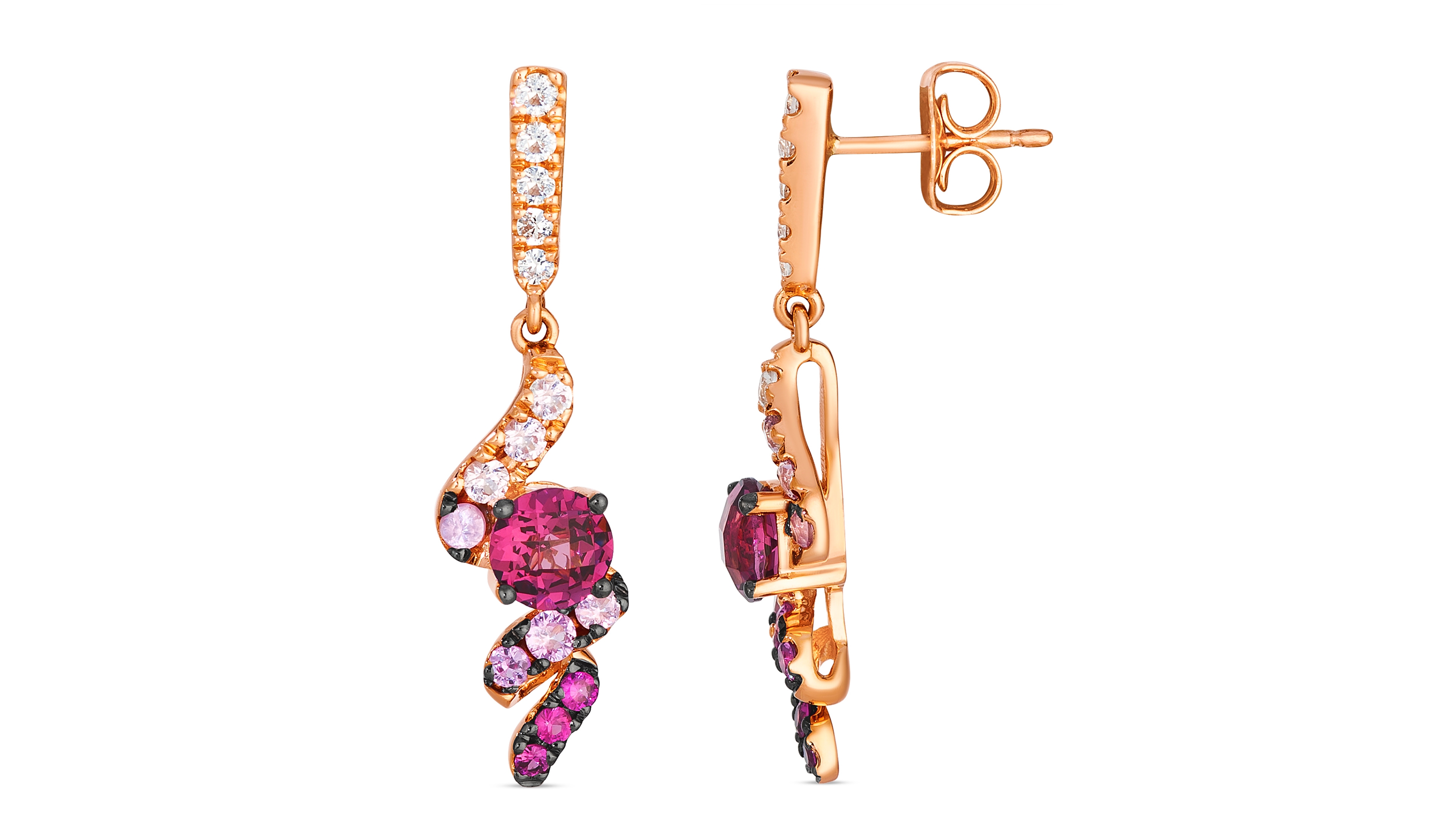 Le Vian Multi-Stone Ombre Earrings (2.06 ct. t.w.) in 14K Strawberry Gold