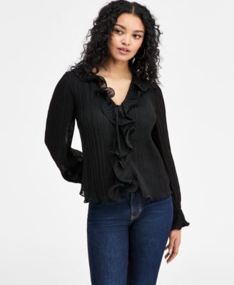 GUESS - Women's Long-Sleeve Faye Top