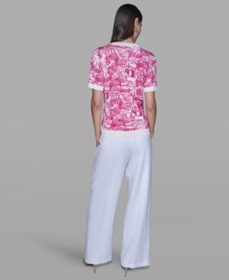 Women's Printed Short-Sleeve Top