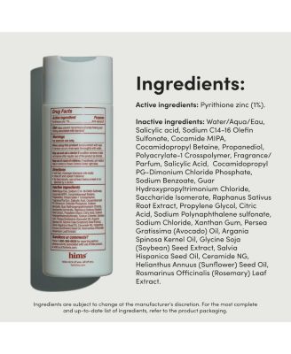 Dandruff Detox Shampoo With Pyrithione Zinc 1%