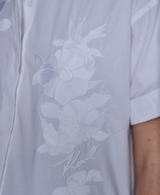 Women's Solid Floral Top