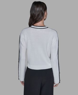 Petite Crewneck Long-Sleeve Sweater