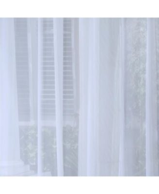 Commonwealth NO SEEM Curtain Grommet Top Panel 8 Matt Silver Grommets - 50x108" - White