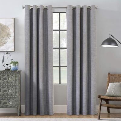 ThermaPlus Maya Blackout Insulated Window Curtain, Grey