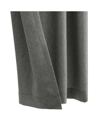 Margaret Light Filtering Window Treatment Grommet Curtain Panel for Bedroom 52" x 95" Charcoal