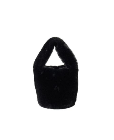 Женская сумка Hat Attack Faux Fur Mini, цвет: Чёрный
