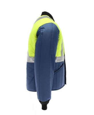Men's HiVis Cooler Wear Jacket- High-Visibility, Insulated, Work Coat for Cold Storage