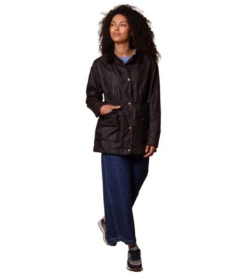 Women's British Waxed Cotton Zip Thru Jacket