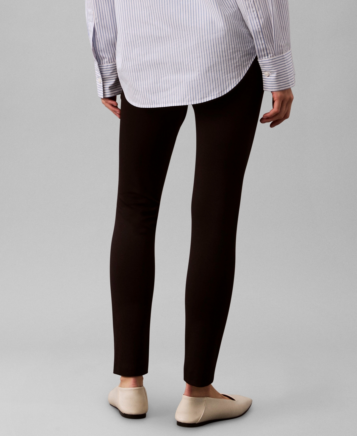 Calvin Klein Women's Ponte Skinny Fit Pull-On Pants