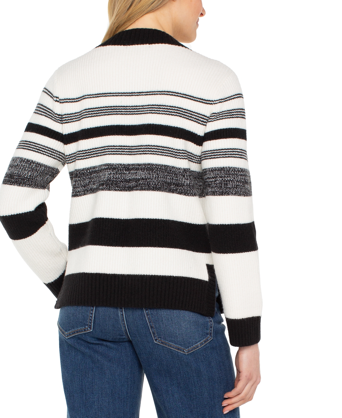 Liverpool Los Angeles Women's Long-Sleeve V-Neck Sweater