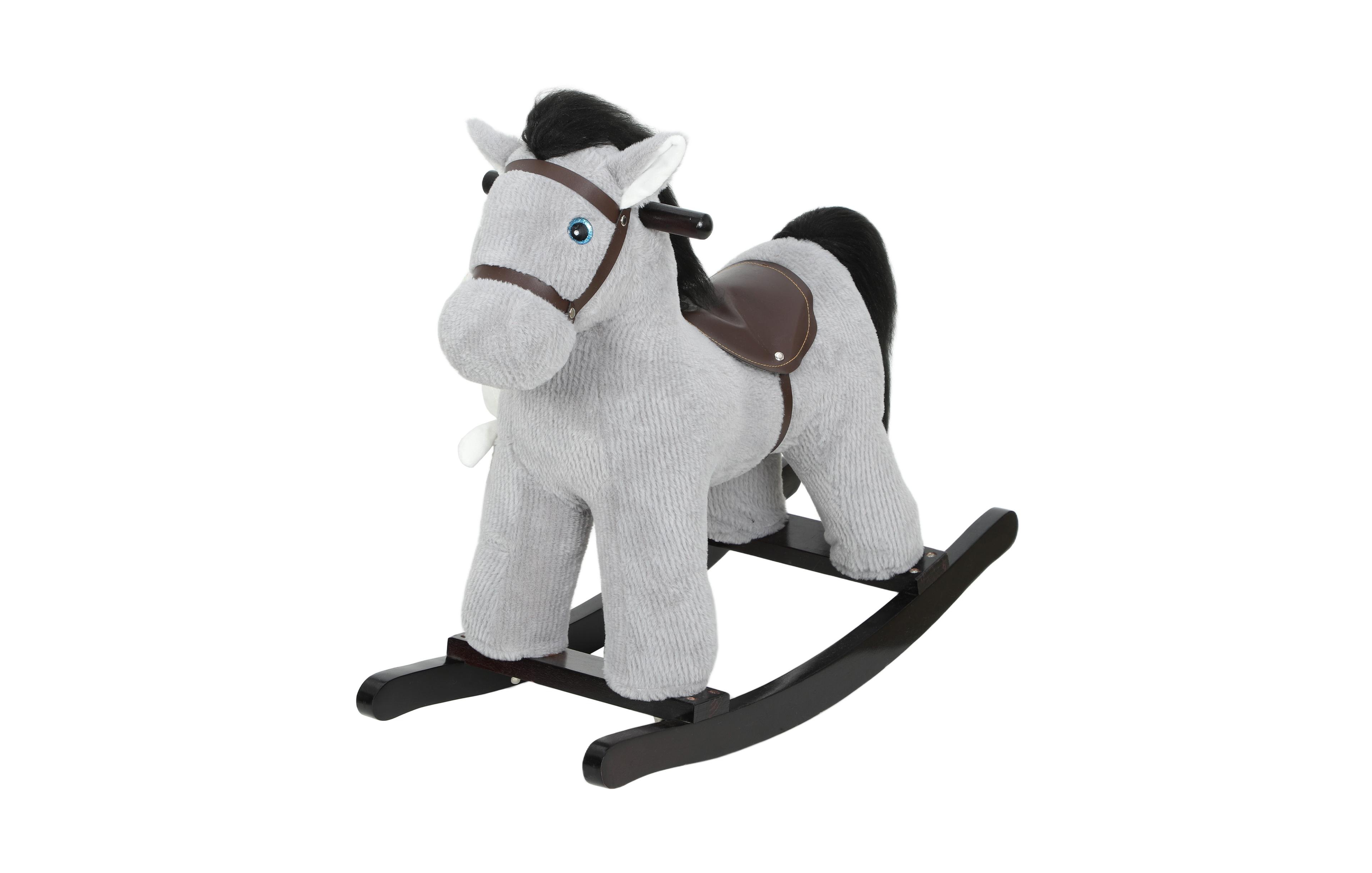 Qaba Toddler Rocking Horse, Kids Ride on Toy with Realistic Sound