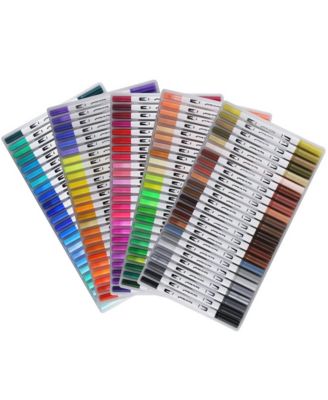 12 Colors Watercolor Art Markers Set, Brush Pen Tip Fineliner Drawing Painting Stationery for Coloring Mang