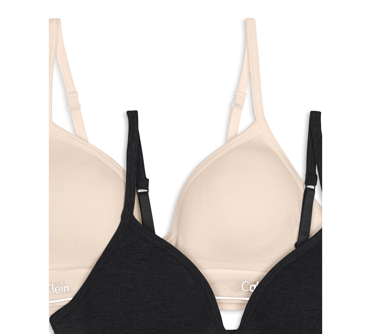 Calvin Klein Big Girls Seamless Hybrid Bra, Pack of 2
