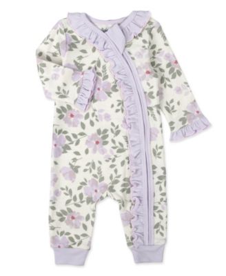 Baby Girls Coverall, Blanket, Socks and Headband, 4-Piece Set