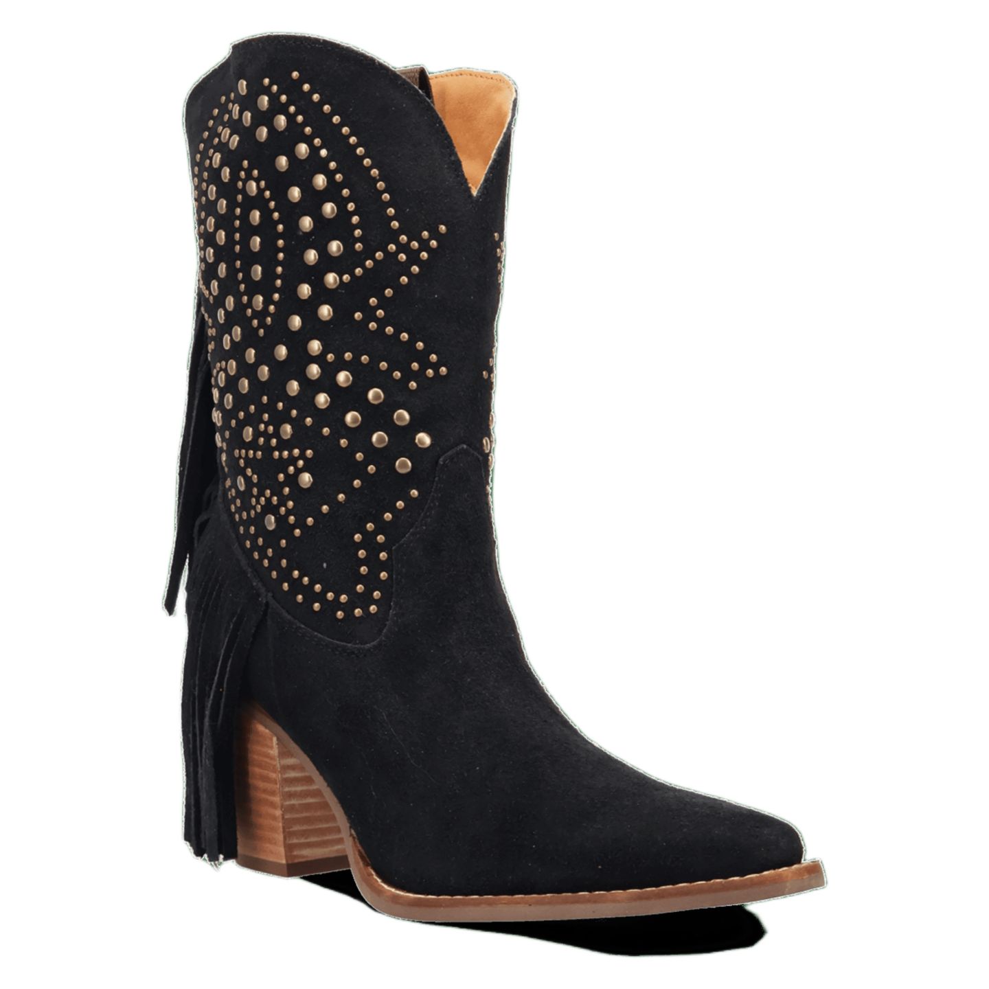 Dingo Women's Star Power Suede Leather Bootie, цвет: Чёрный — фото 1