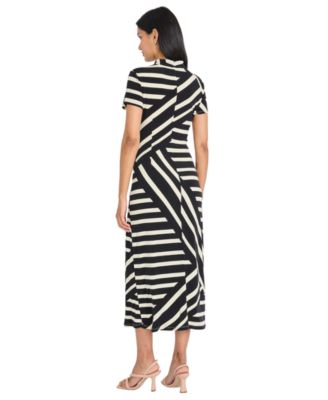 Women's Mock Neck Short-Sleeve Dress