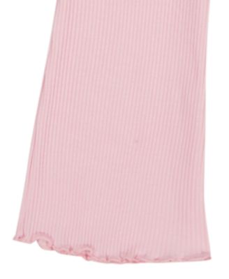 Girls 2T-6X Lettuce Hem Top and Flare Leggings, 2-Piece Set