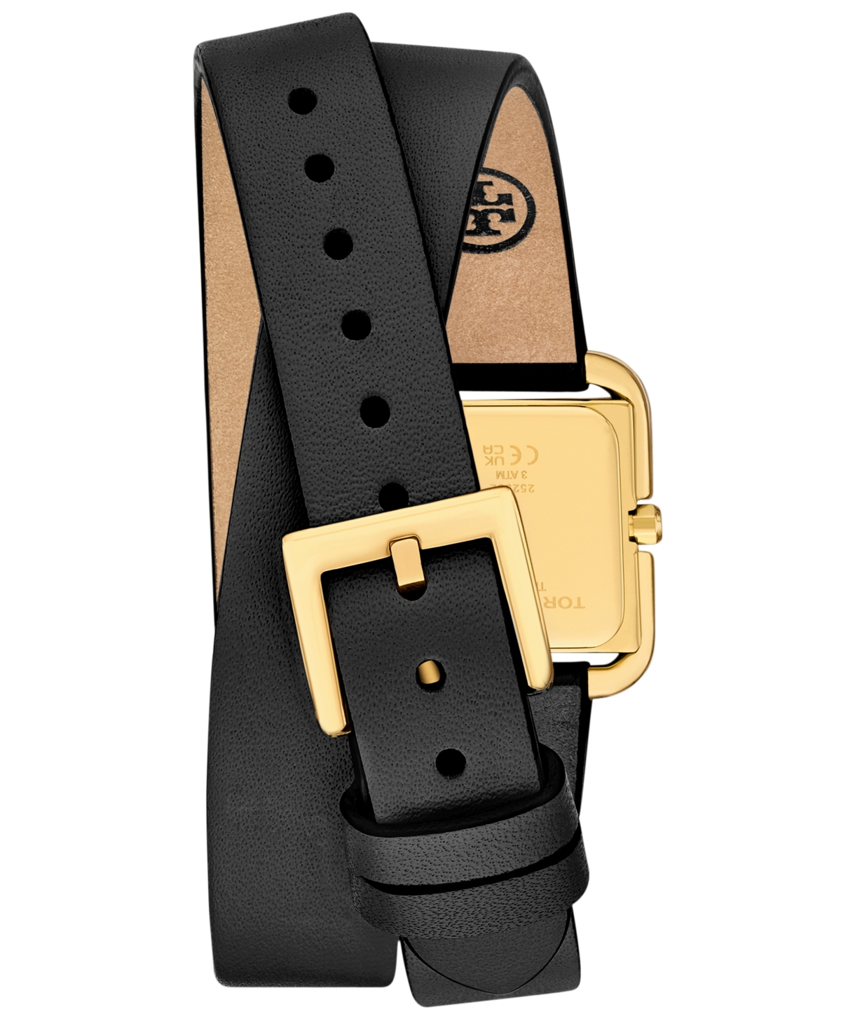Tory Burch Small Kira Double Wrap Watch In Black