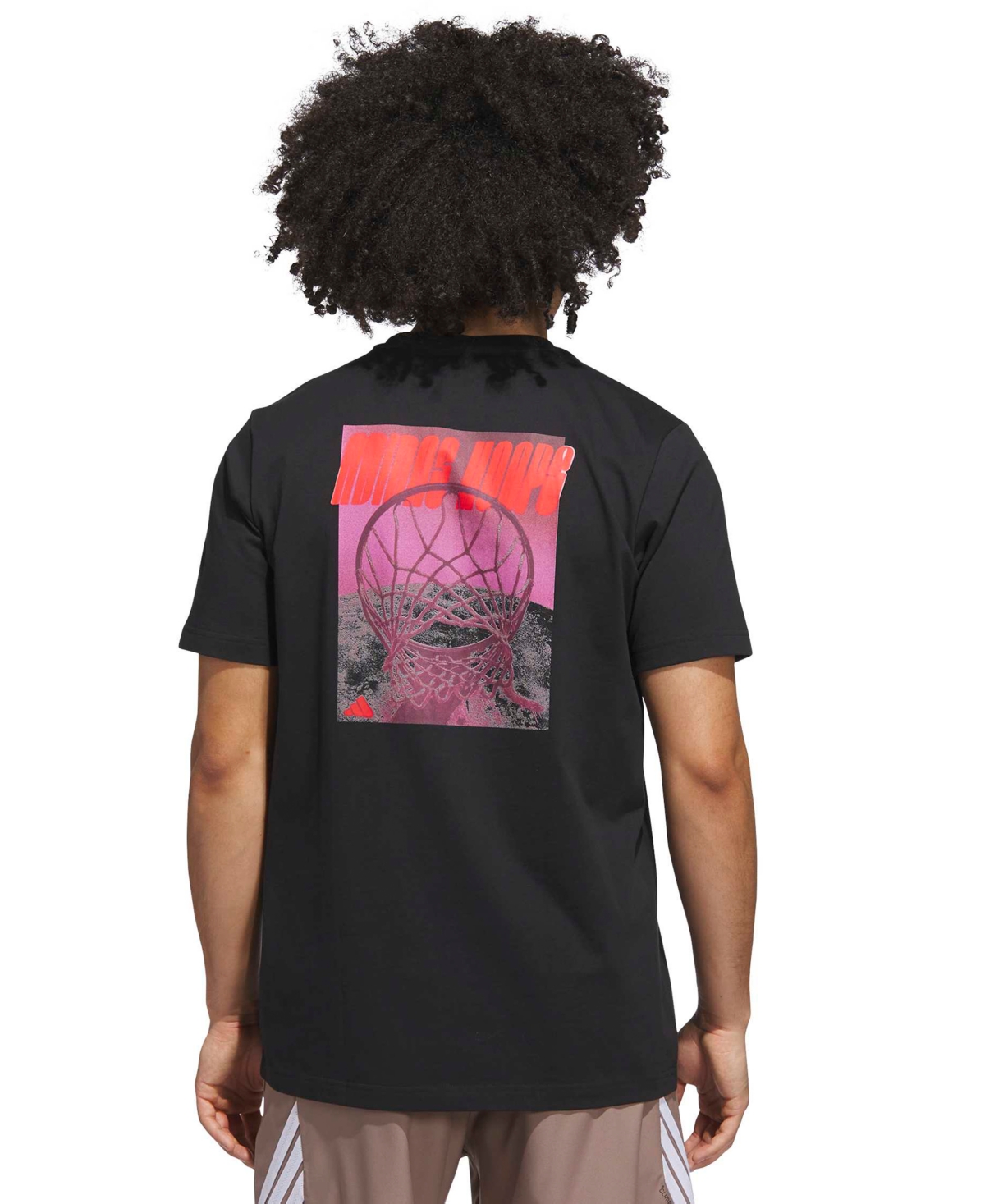 adidas Men's Hoops Graphic Crewneck T-Shirt