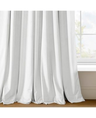 Primary White Grommet Signature Velvet Blackout Curtain