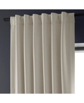 Faux Linen Hotel Blackout Curtain