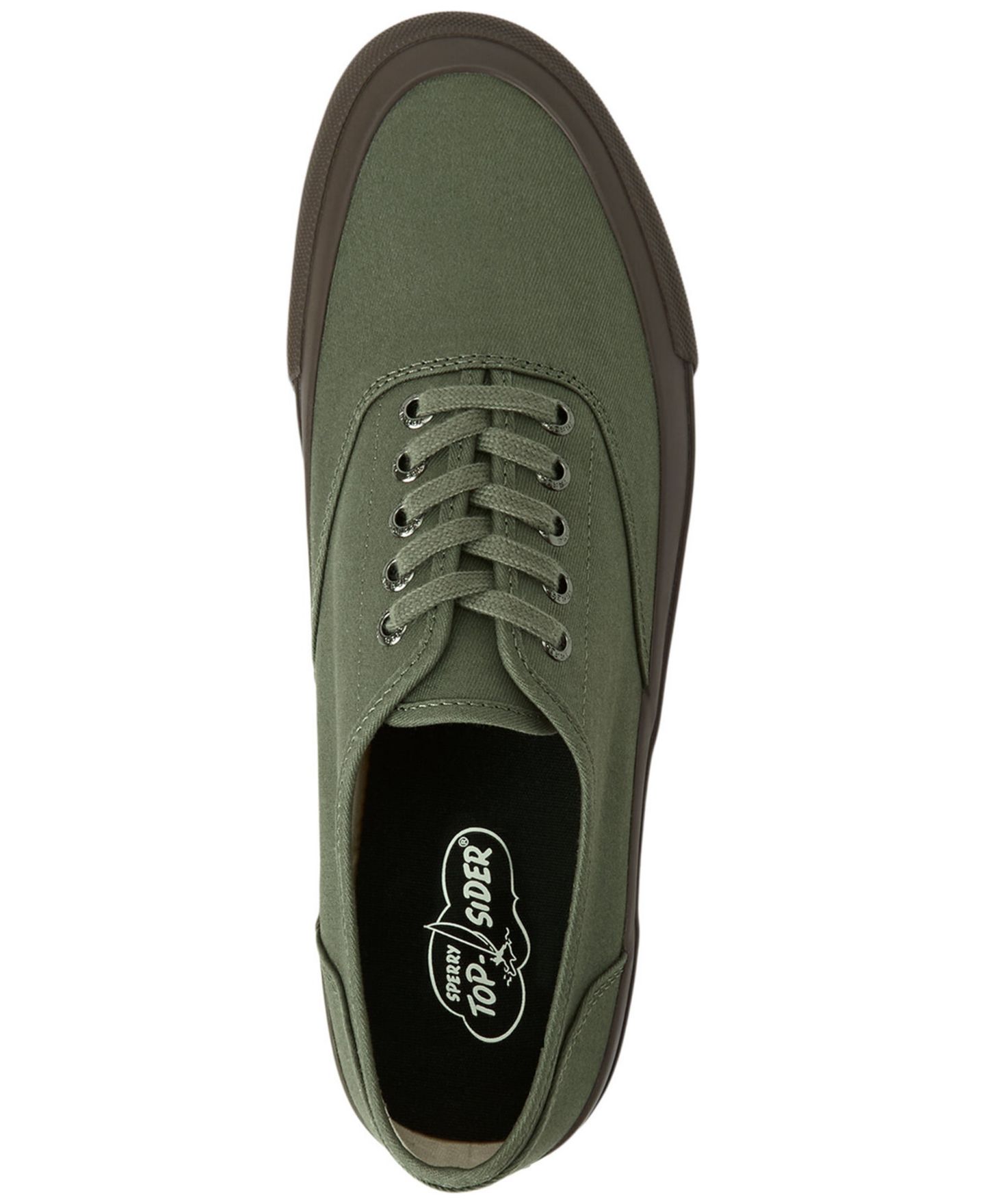 Мужские кроссовки Sperry Topsider на шнуровке, цвет: Оливковый — фото 4