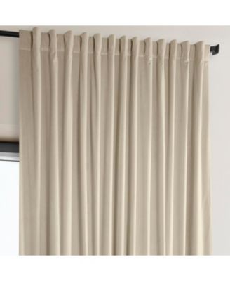 Extra Wide Signature Plush Velvet Hotel Blackout Curtain