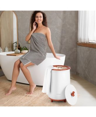 23L Large Luxury Bucket-Style Towel Warmer with Fragrant Disc Holder