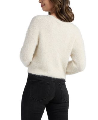 Juniors' V-Neck Long-Sleeve Cardigan