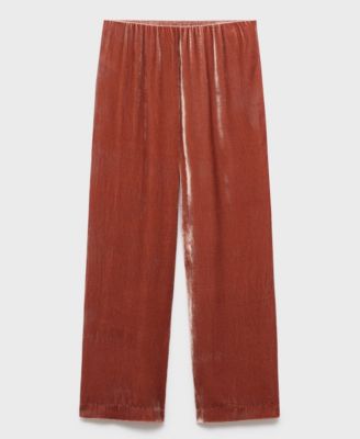 Women's Silk Velvet Pants