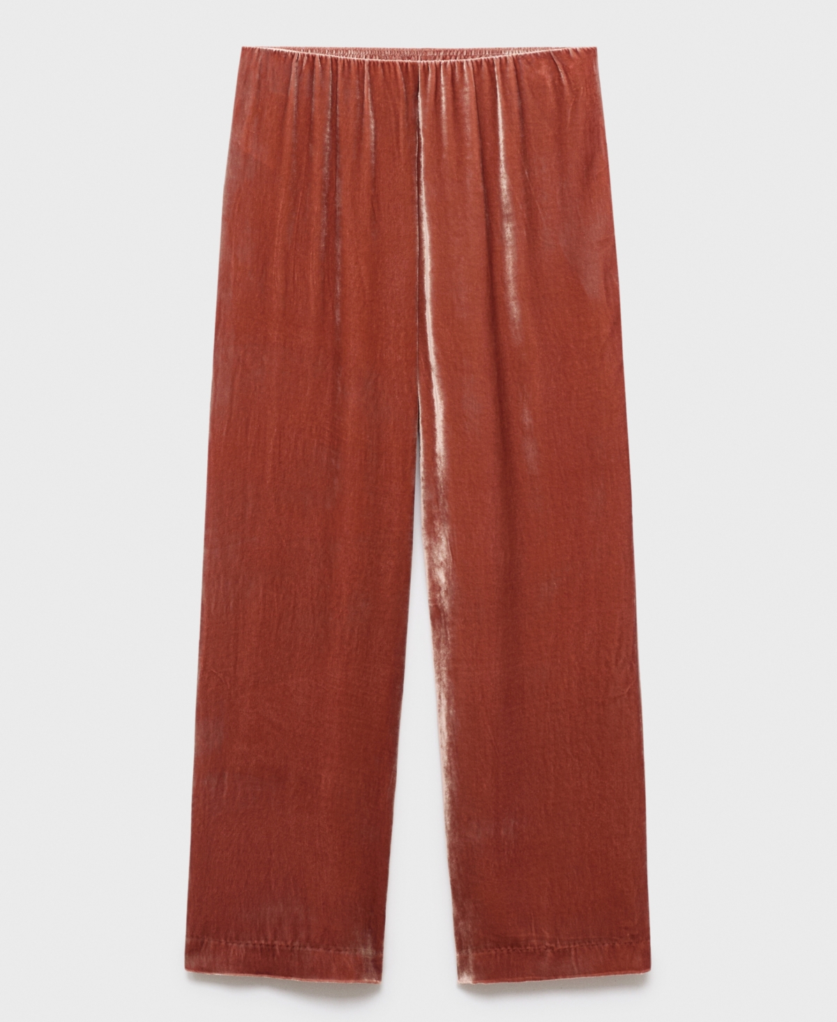 Mango Women's Silk Velvet Pants