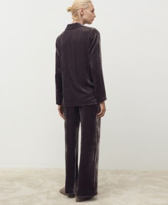 Women's Silk Velvet Pants