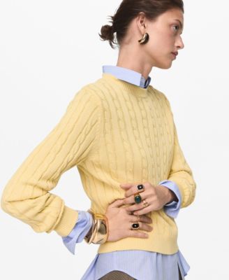 Women's Braided Knitted Sweater