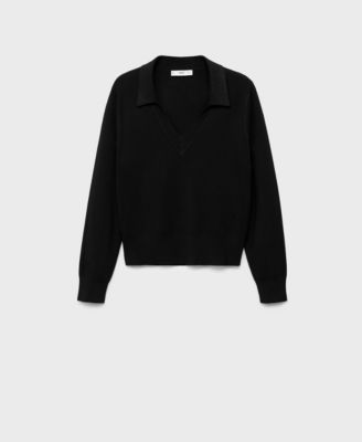 Women's Fine-Knit V-Neck Sweater