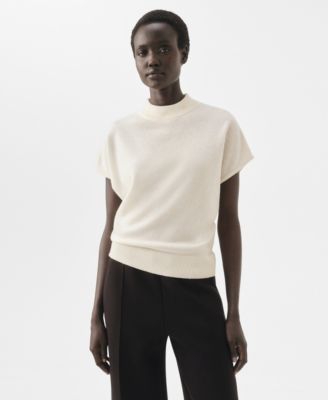 MANGO - Women's High Collar Wool Sweater