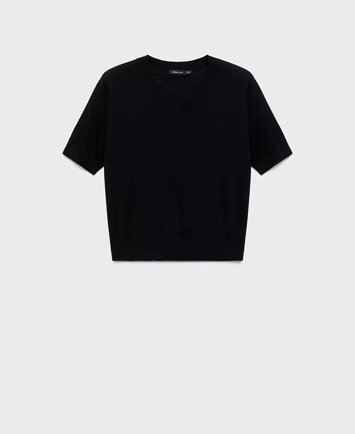 Women's Selection Wool V-Neck Sweater - thumbnail 4