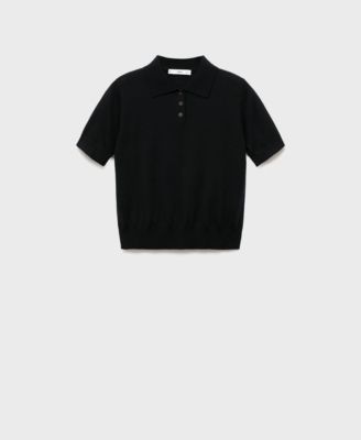MANGO - Women's Wool Polo-Neck Sweater