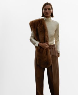 Women's Selection Wool Elastic Waist Pants