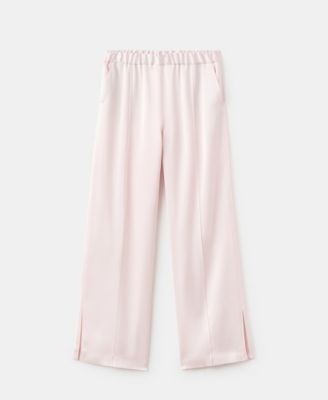 Women's Side Slit Satin Pants