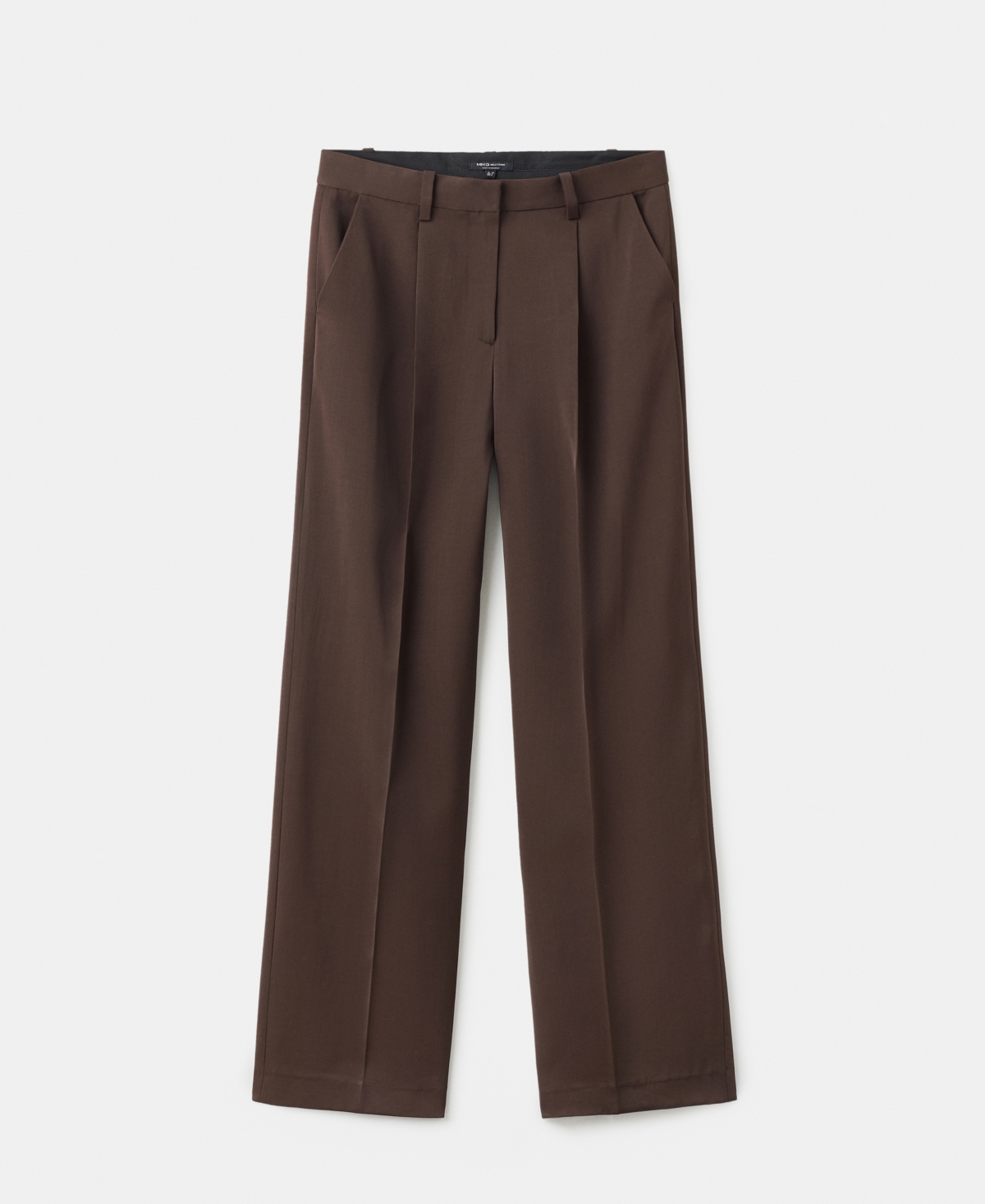 Mango Women's Pleated Straight-leg Suit Pants In Brown
