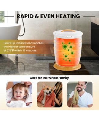 Bathroom Towel Warmer Bucket with Fragrance Holder and Auto Shut