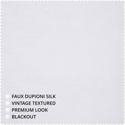 Vintage Textured Faux Dupioni Silk Blackout Curtain