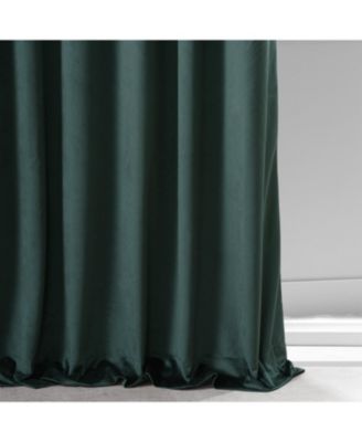 Spirit Green Signature Plush Velvet Hotel Blackout Curtain
