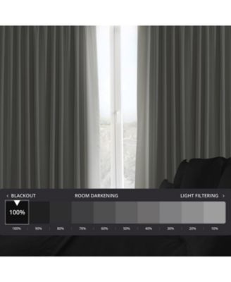 Extra Wide Performance Linen Hotel Blackout Curtain