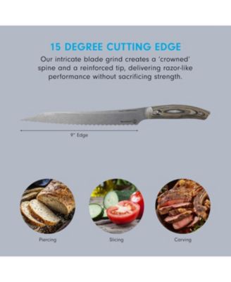 Carbon Scalloped Slicer / 9"