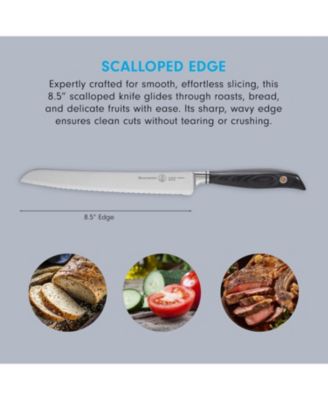 Blacksmith Scalloped Slicing Knife / 8.5”