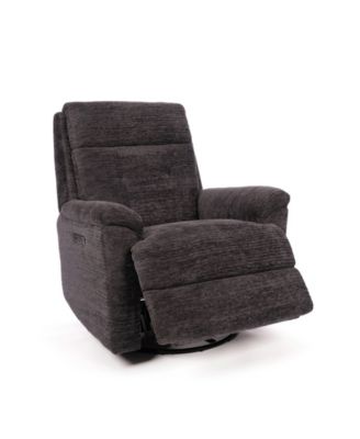 38" Sophia Power Swivel Gliding Recliner with Power Headrest Lumbar