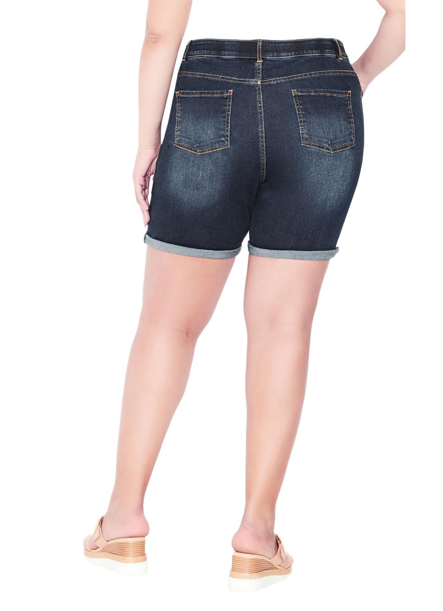 Женские шорты AVENUE Giana Ripped Short, цвет: Тёмная варка — фото 2