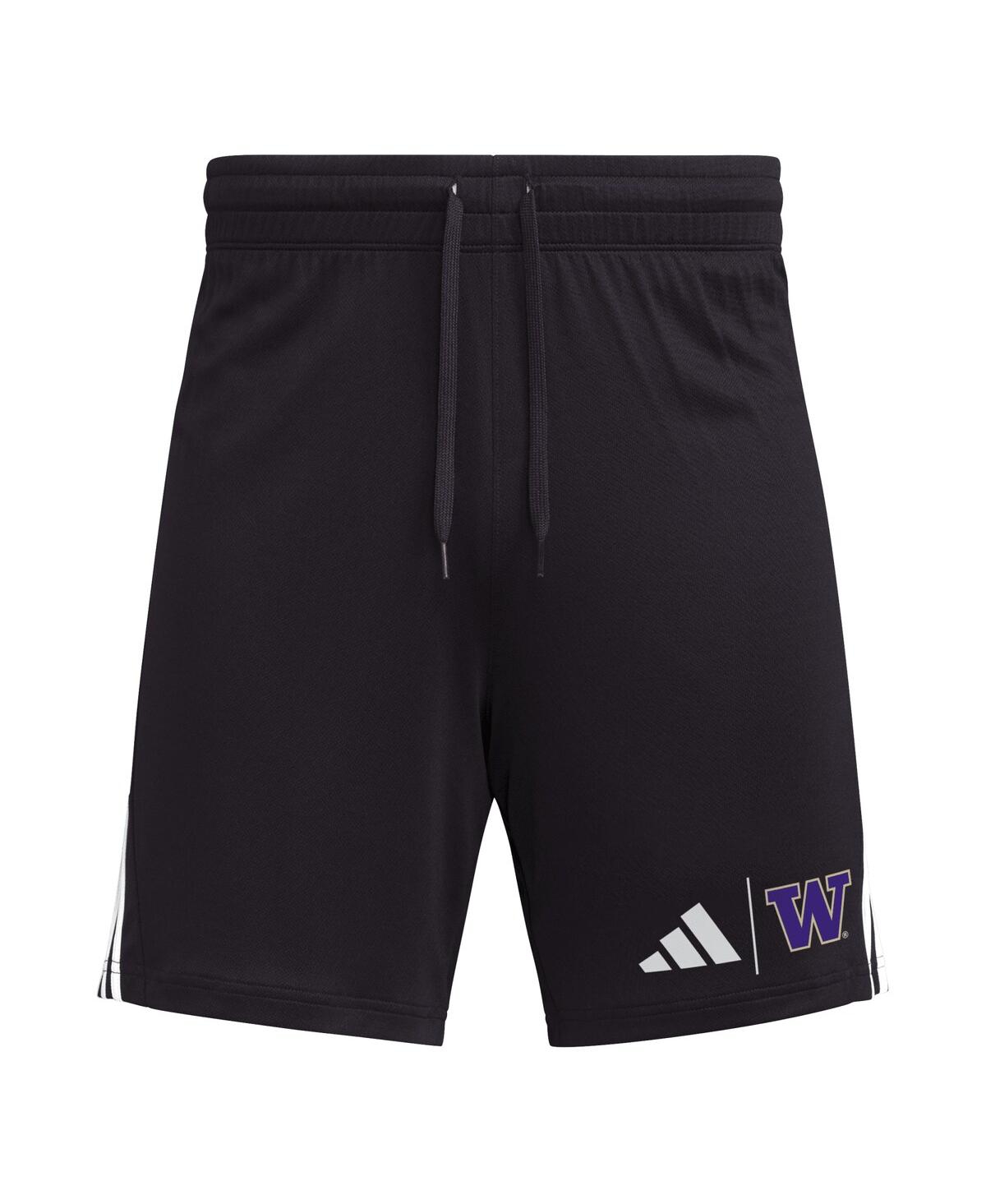 Adidas Men's Black Washington Huskies Aeroready 7" Shorts