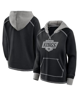 Logo Athletic - Women's Black Los Angeles Kings Hit It French Terry Full-Zip Hoodie